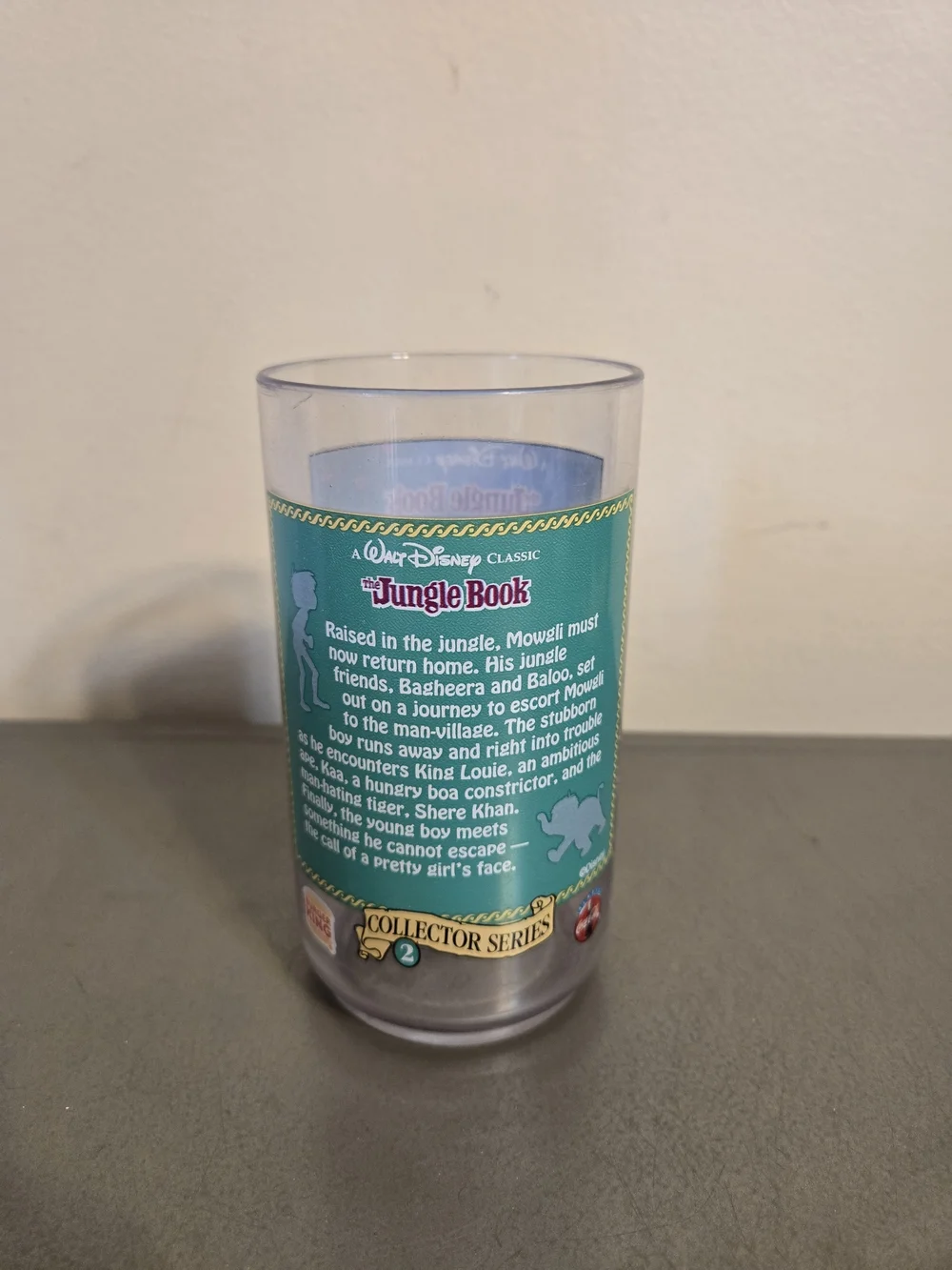 Vintage 1994 Walt Disney Classics Collector's Series The Jungle Book Plastic Cup